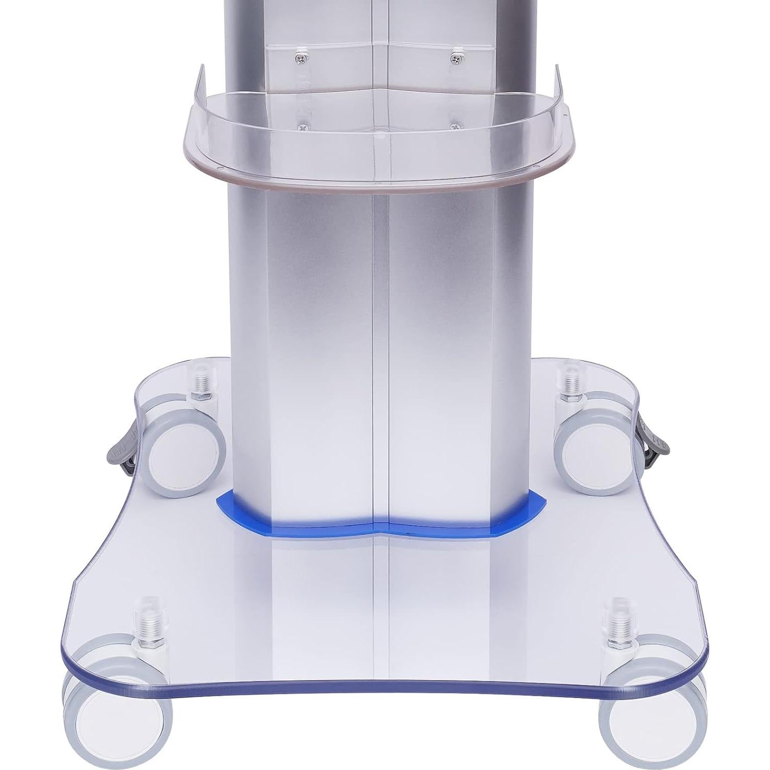 Carro de salón TFCFL acrílico azul 15kg 4 ruedas giratorias