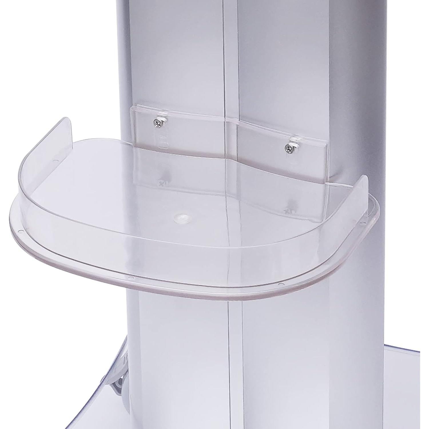 Carro de salón TFCFL acrílico azul 15kg 4 ruedas giratorias