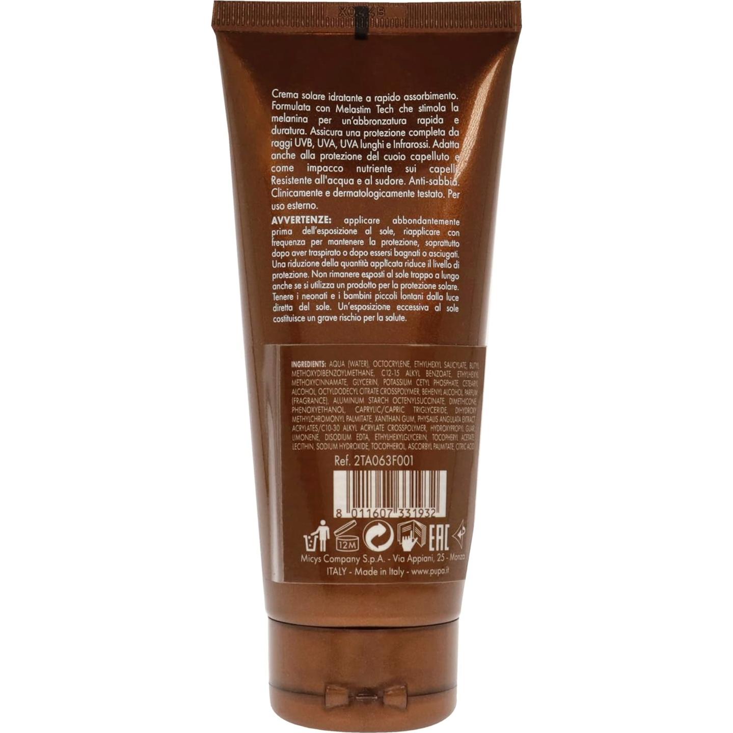 Crema Solar Multifuncional Pupa Milano SPF 50 71.5 g