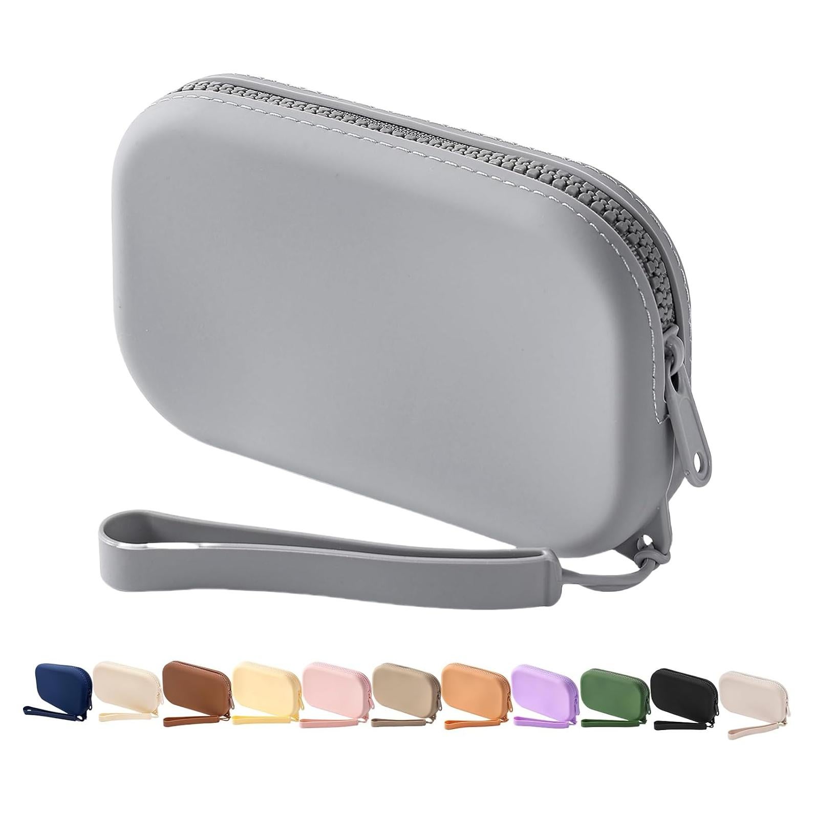 Bolso Multifuncional de Silicona WHHJM Gris Oscuro 155x95x30mm