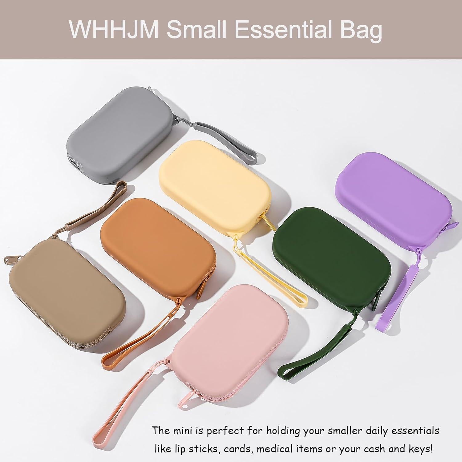 Bolso Multifuncional de Silicona WHHJM Gris Oscuro 155x95x30mm