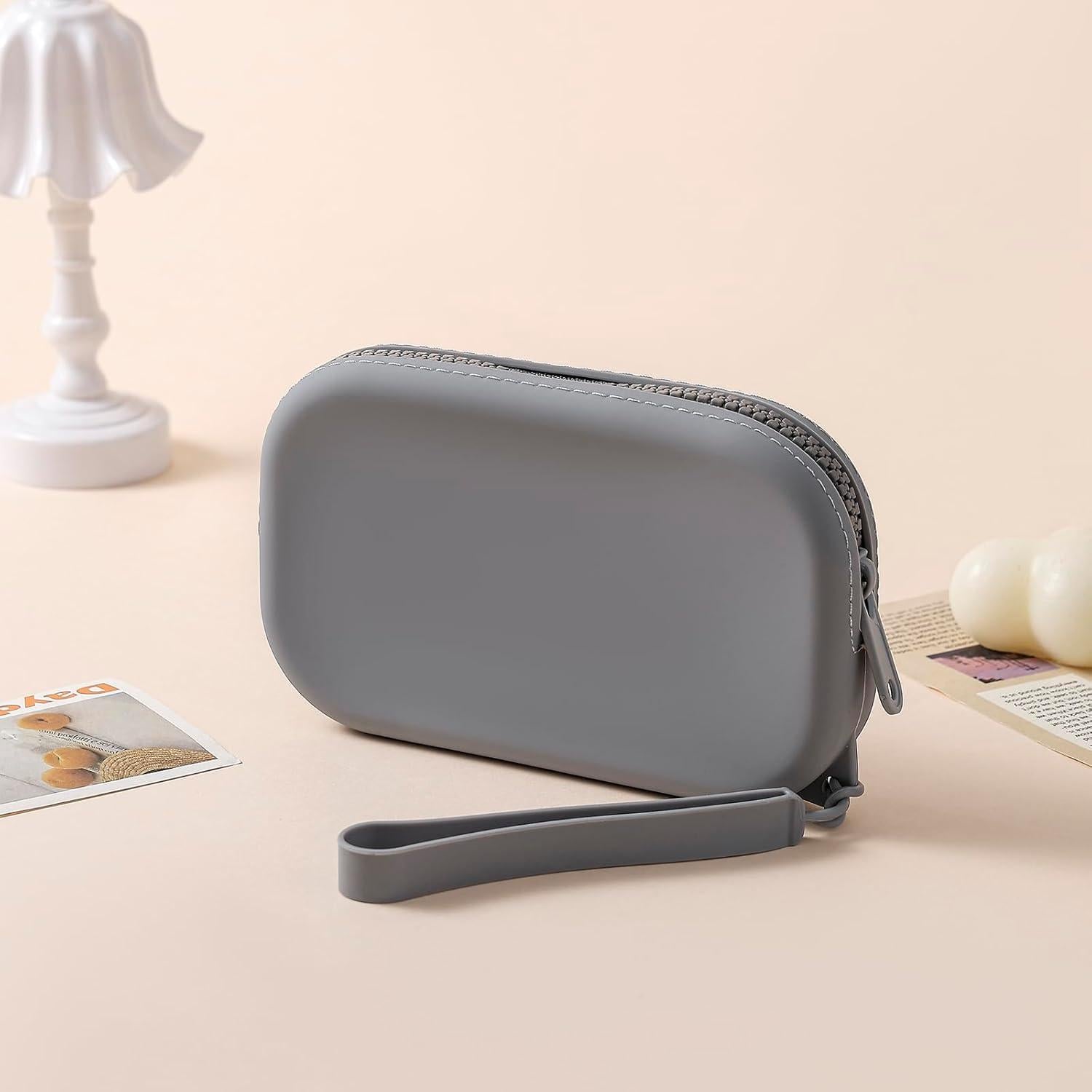 Bolso Multifuncional de Silicona WHHJM Gris Oscuro 155x95x30mm