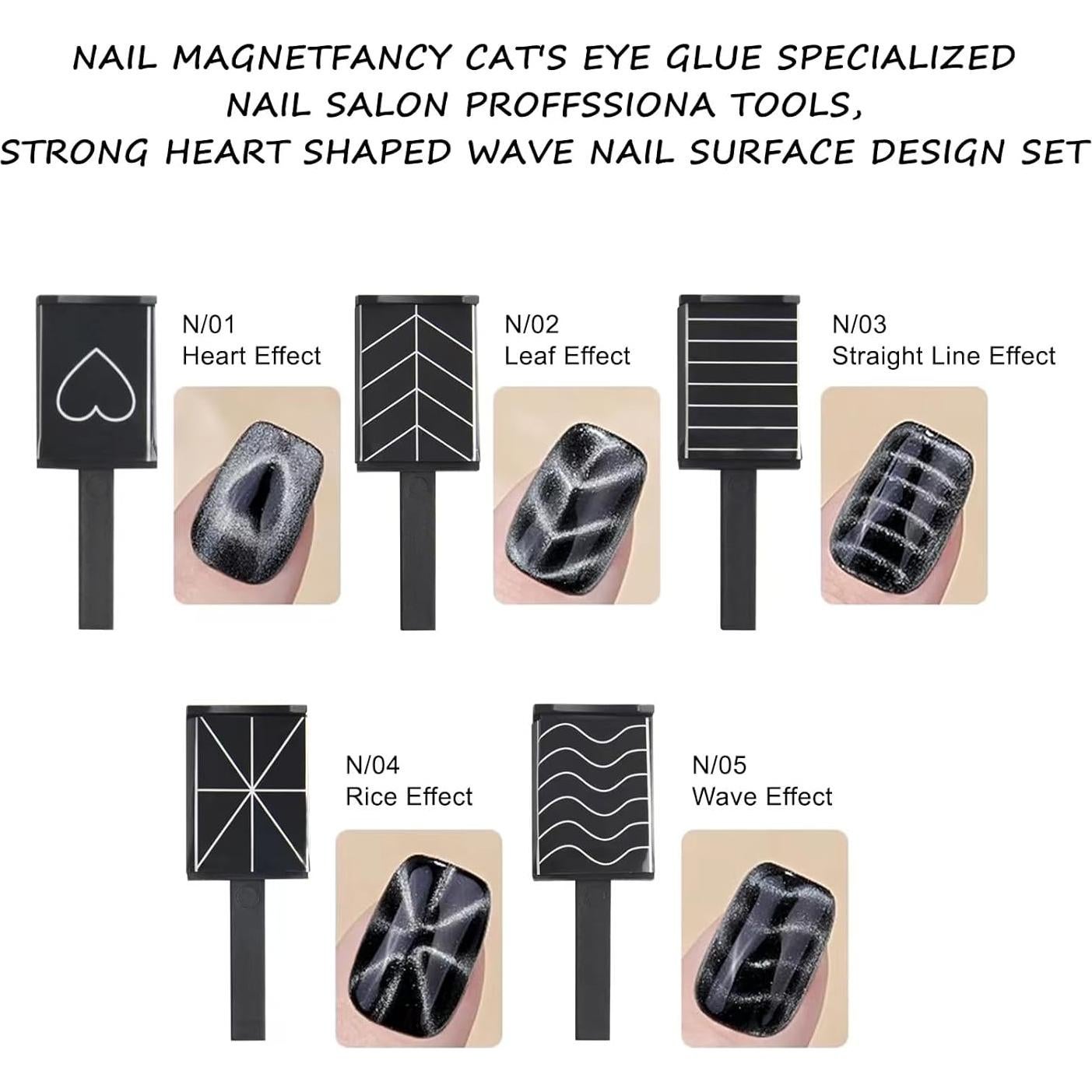 Varilla Magnética Ojo de Gato PLOSRES 5 en 1 Rosa