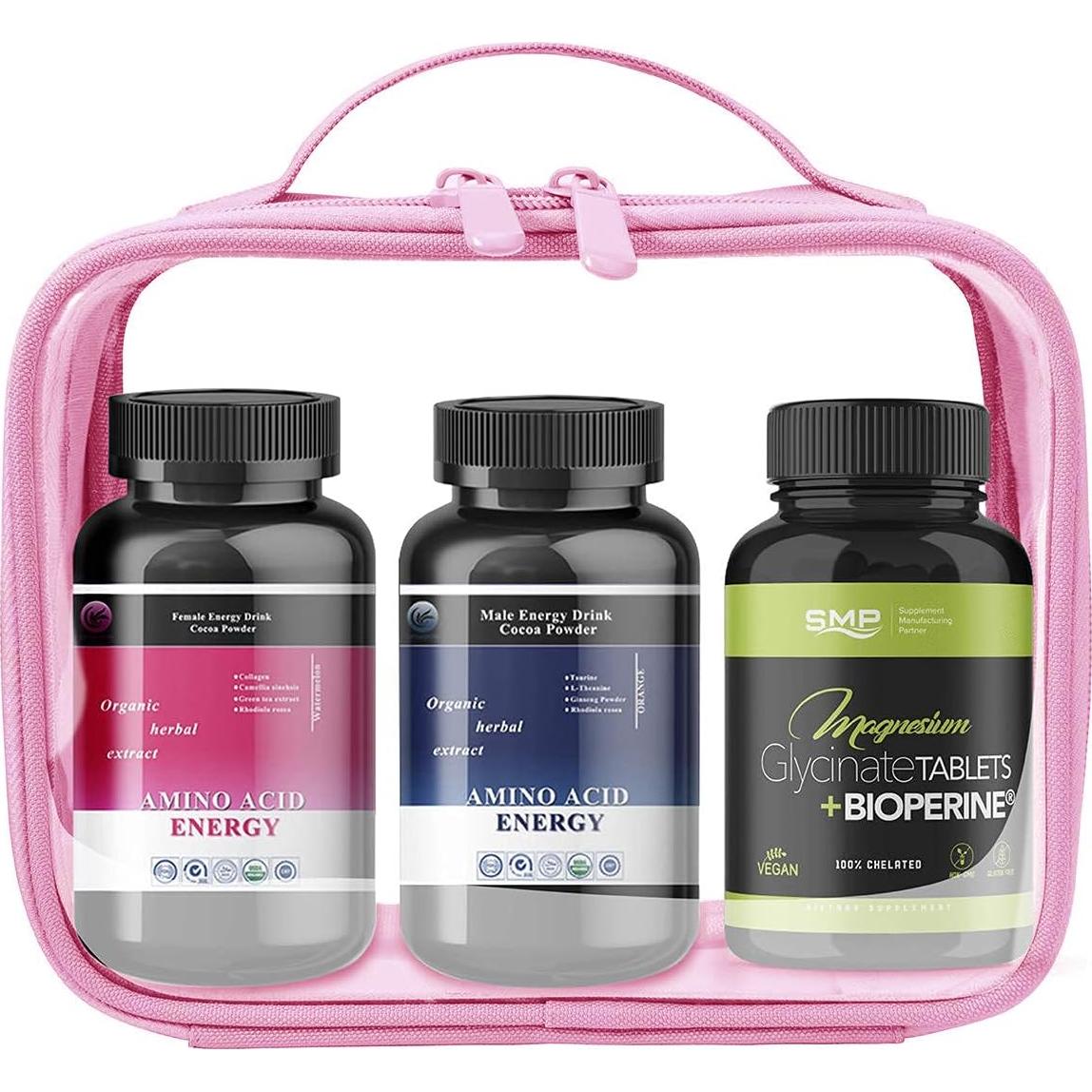 Bolsa de Aseo Transparente ANRUI Aprobada por TSA 21x7.6x16.5 cm