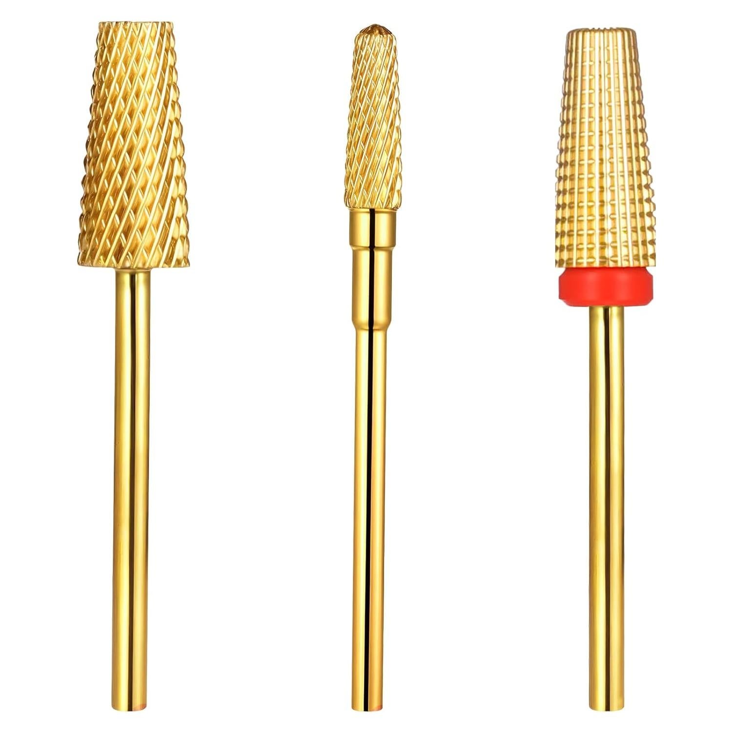 Juego de 3 Brocas de Carburo Hpmjz 5 en 1 para Uñas