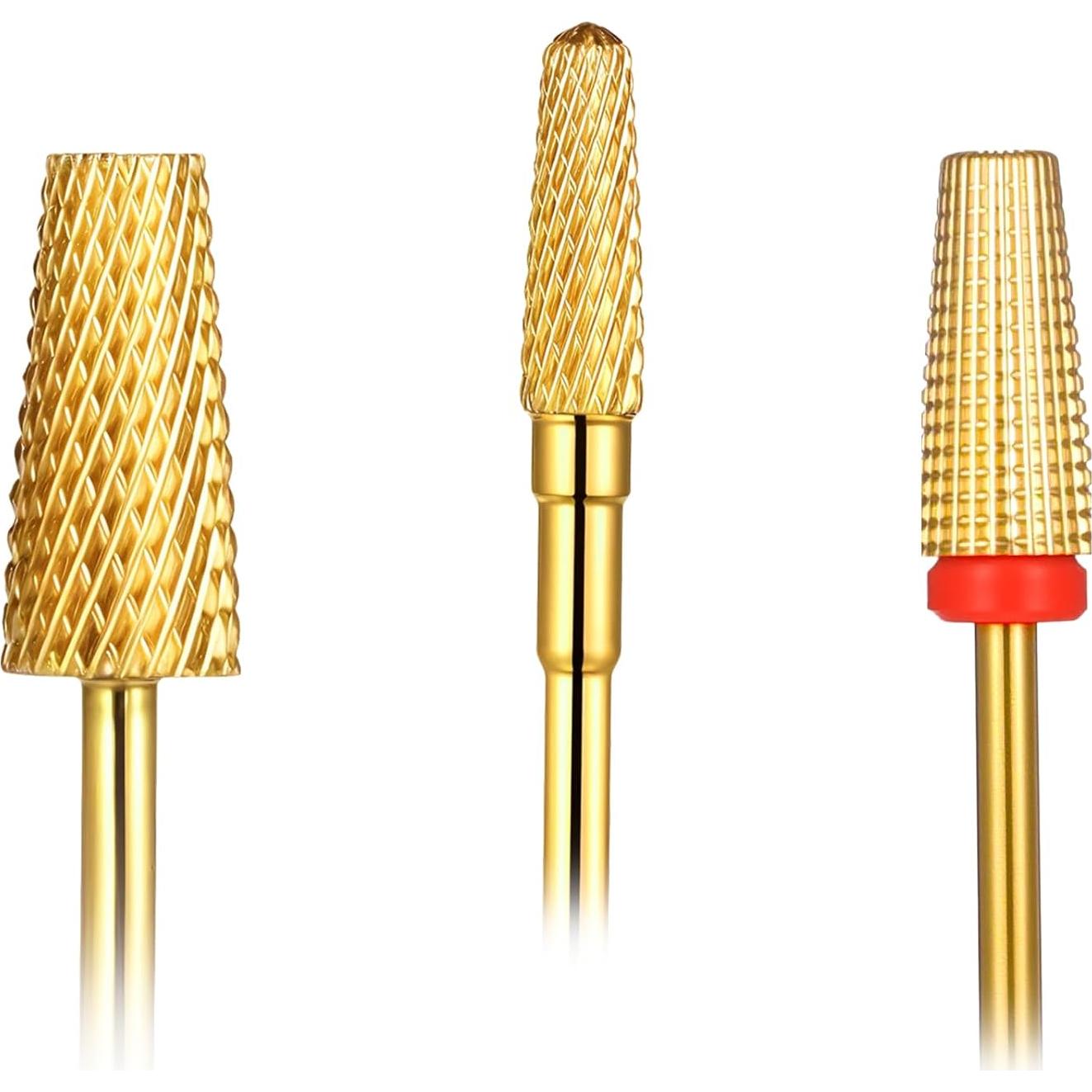 Juego de 3 Brocas de Carburo Hpmjz 5 en 1 para Uñas