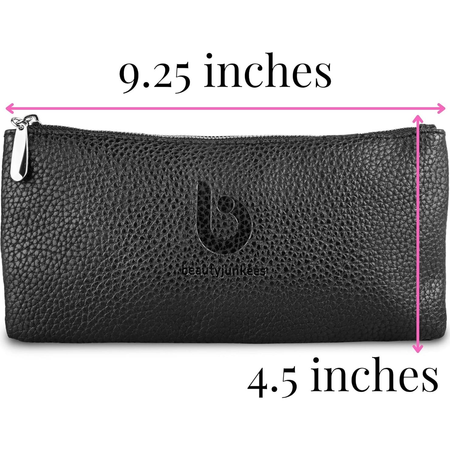 Estuche para Brochas de Maquillaje Beauty Junkees Negro 23.5x11.4 cm