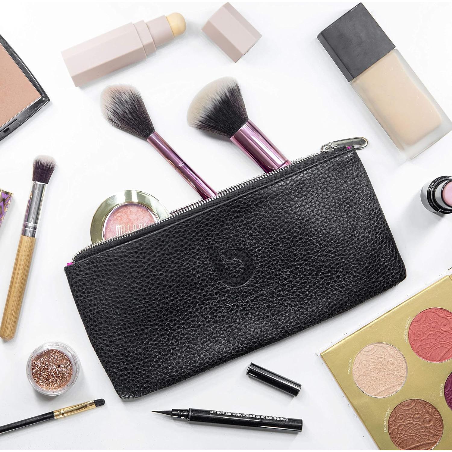 Estuche para Brochas de Maquillaje Beauty Junkees Negro 23.5x11.4 cm