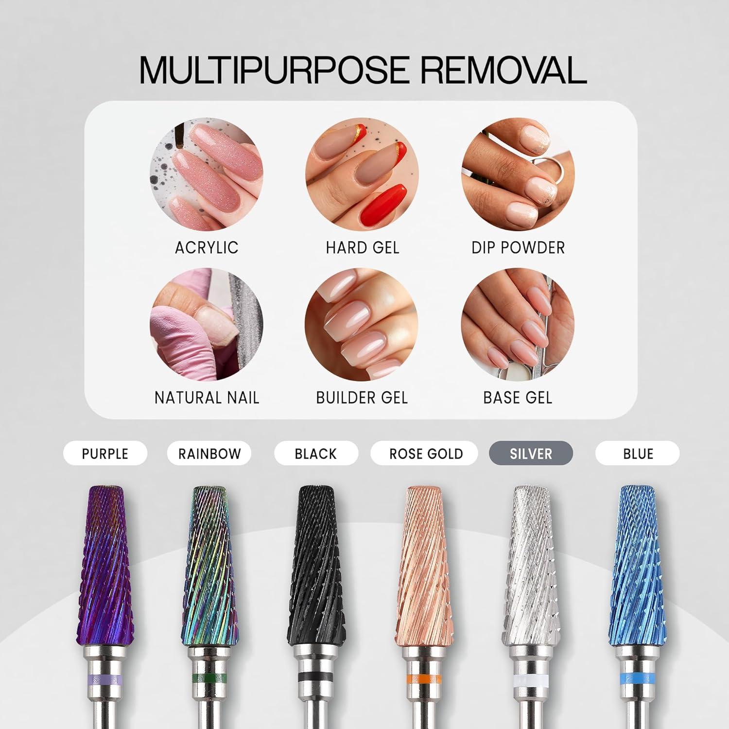 Broca Multifuncional 5-en-1 Beauticom Pro Mejorado Plata