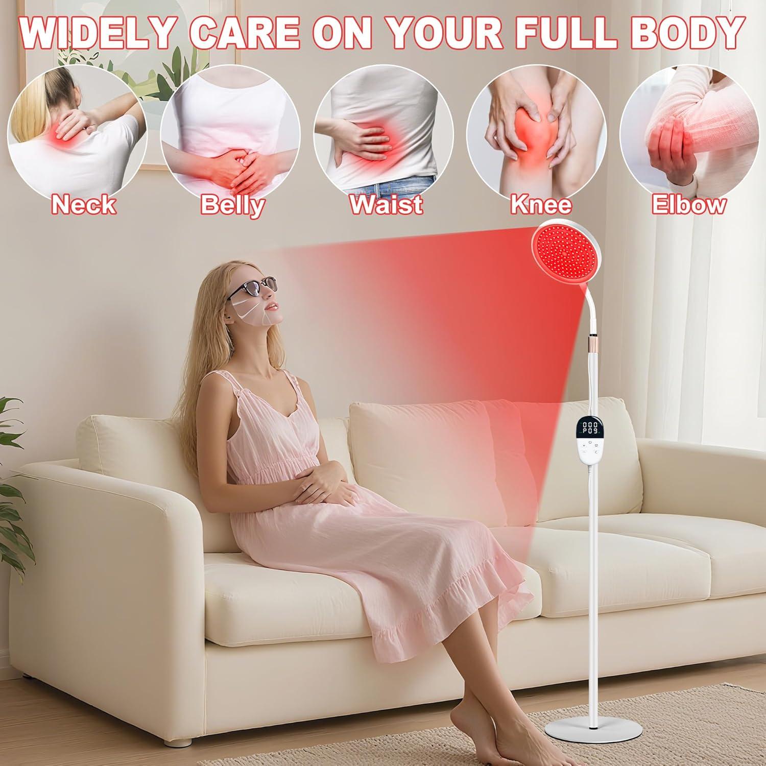 Lámpara de Terapia de Luz Roja LanSuper 140 Perlas 660nm 850nm