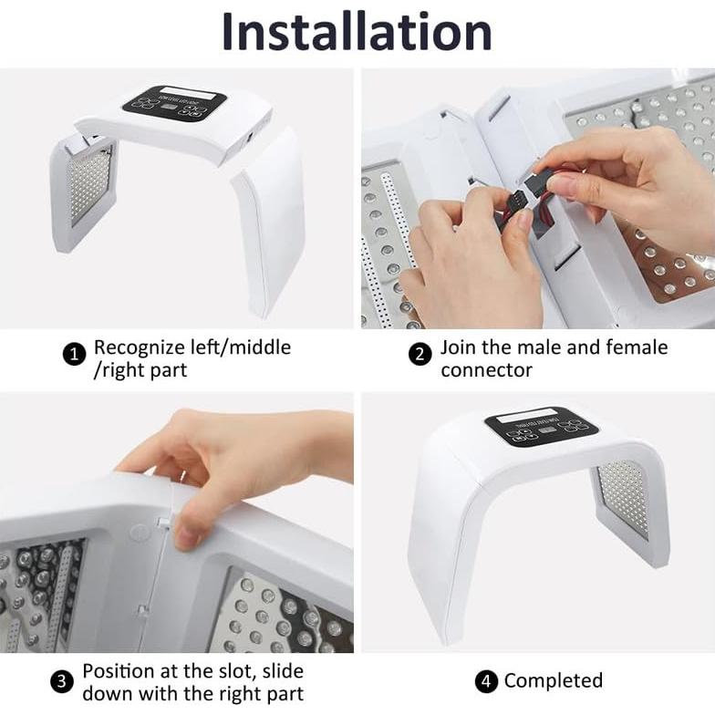 Máquina de Cuidado de Piel LED 7 Colores Jiumei Spa Casa