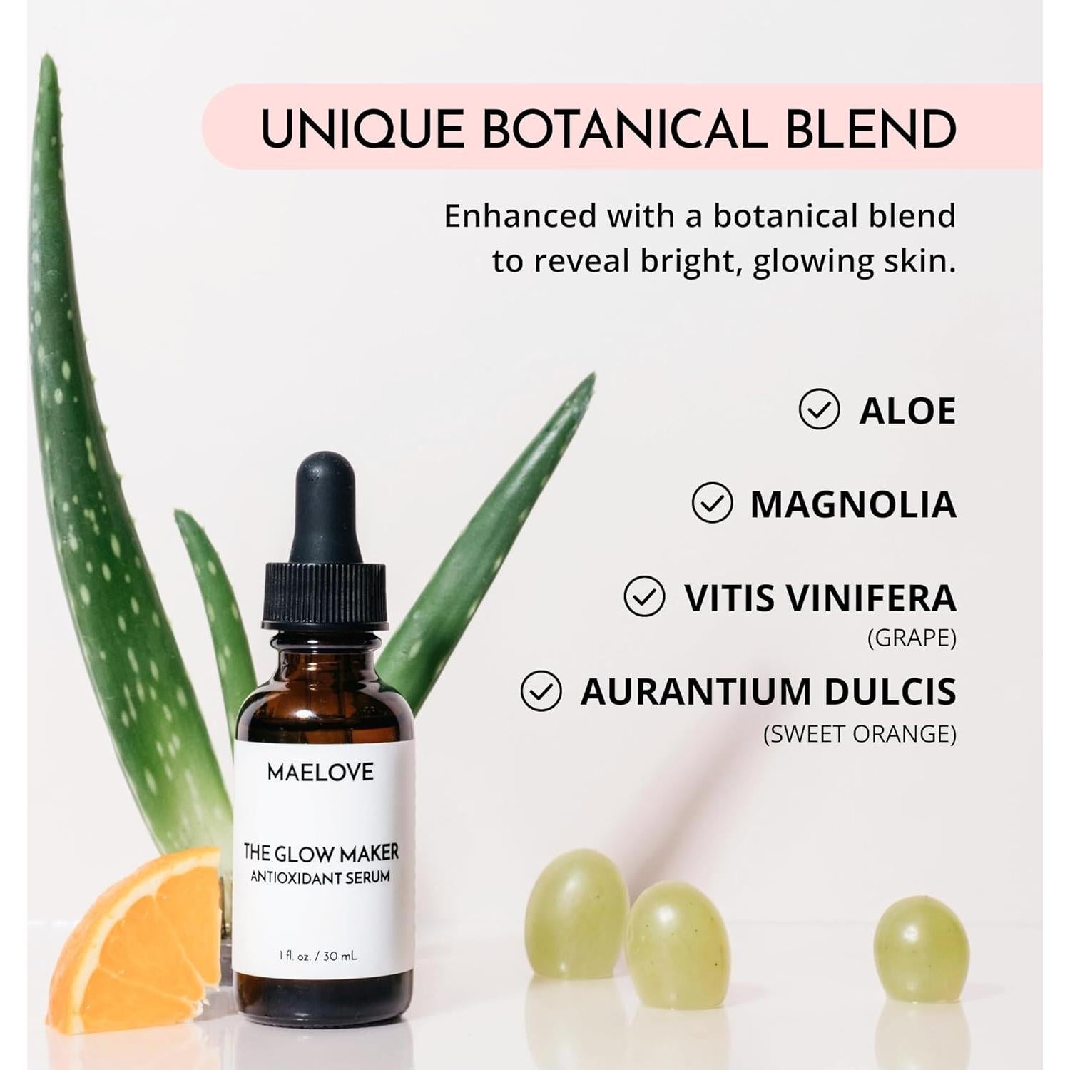 Suero Facial Hidratante MAELOVE Glow Maker 29.57 ml