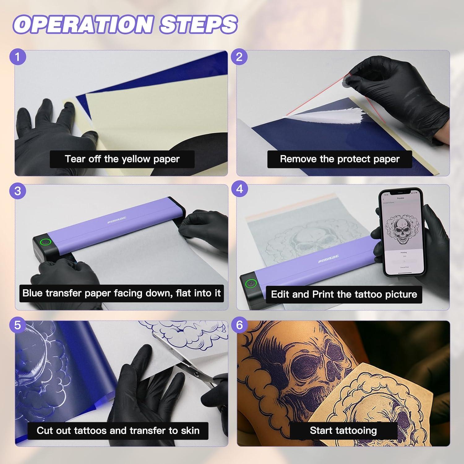 Impresora de Plantillas de Tatuaje HANGZHOU - Inalámbrica 2000mAh