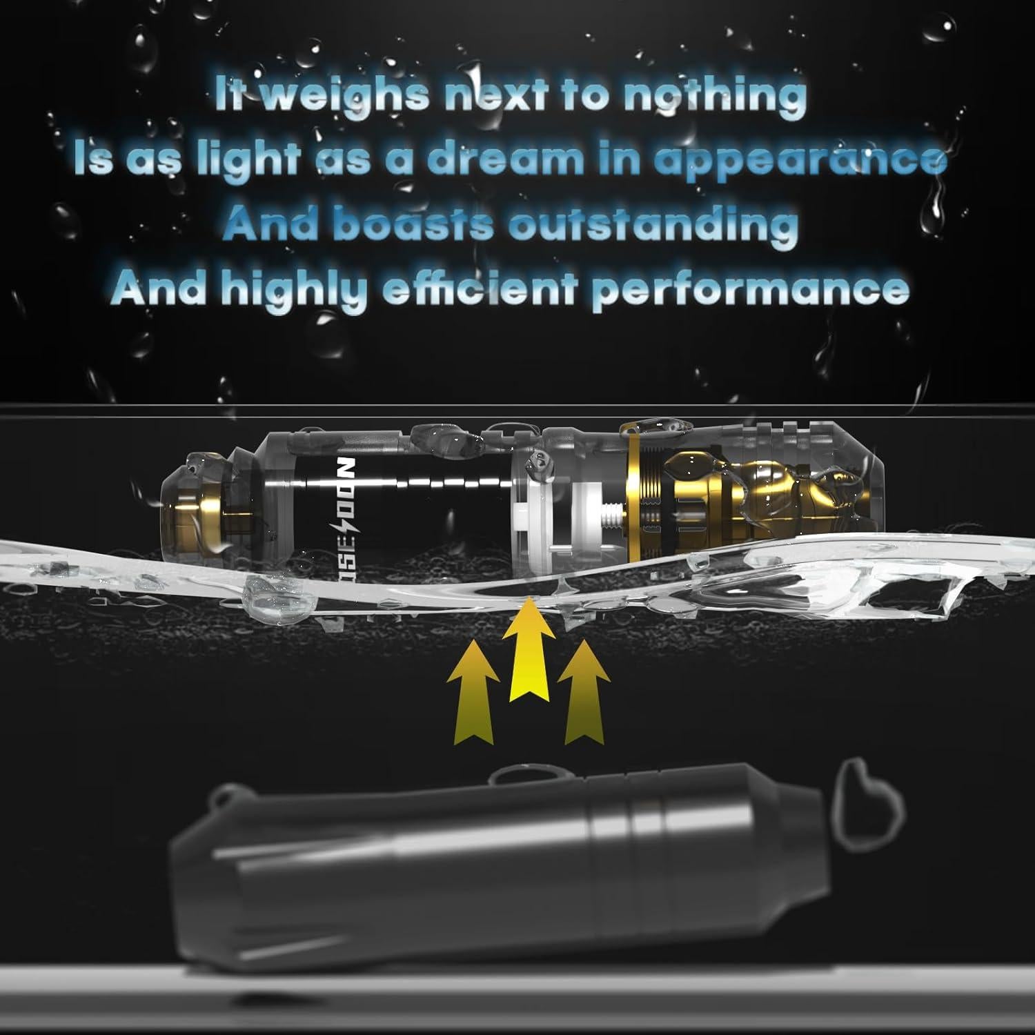 Kit de Tatuaje Poseidon con Pluma, 2 Baterías y 20 Agujas