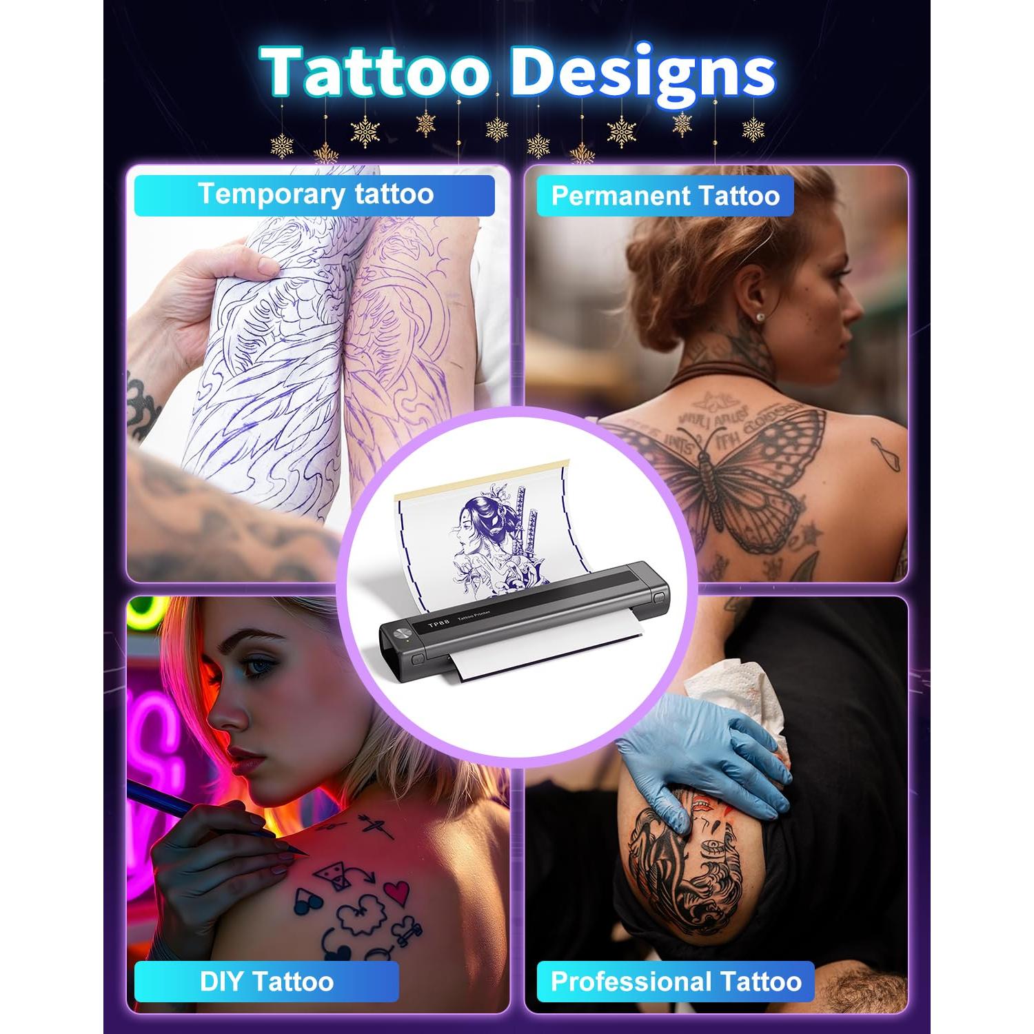 Impresora de Tatuaje Inalámbrica LabelCreate TP88, Gris