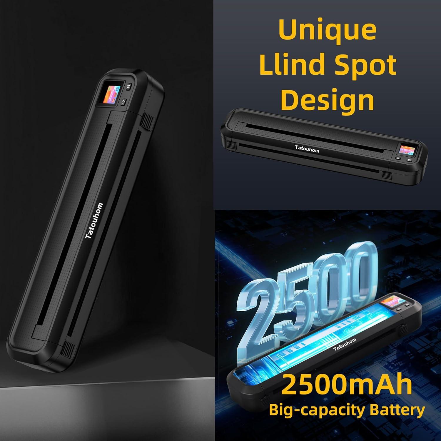 Impresora Térmica de Tatuajes Tatouhom con Bluetooth y Papel