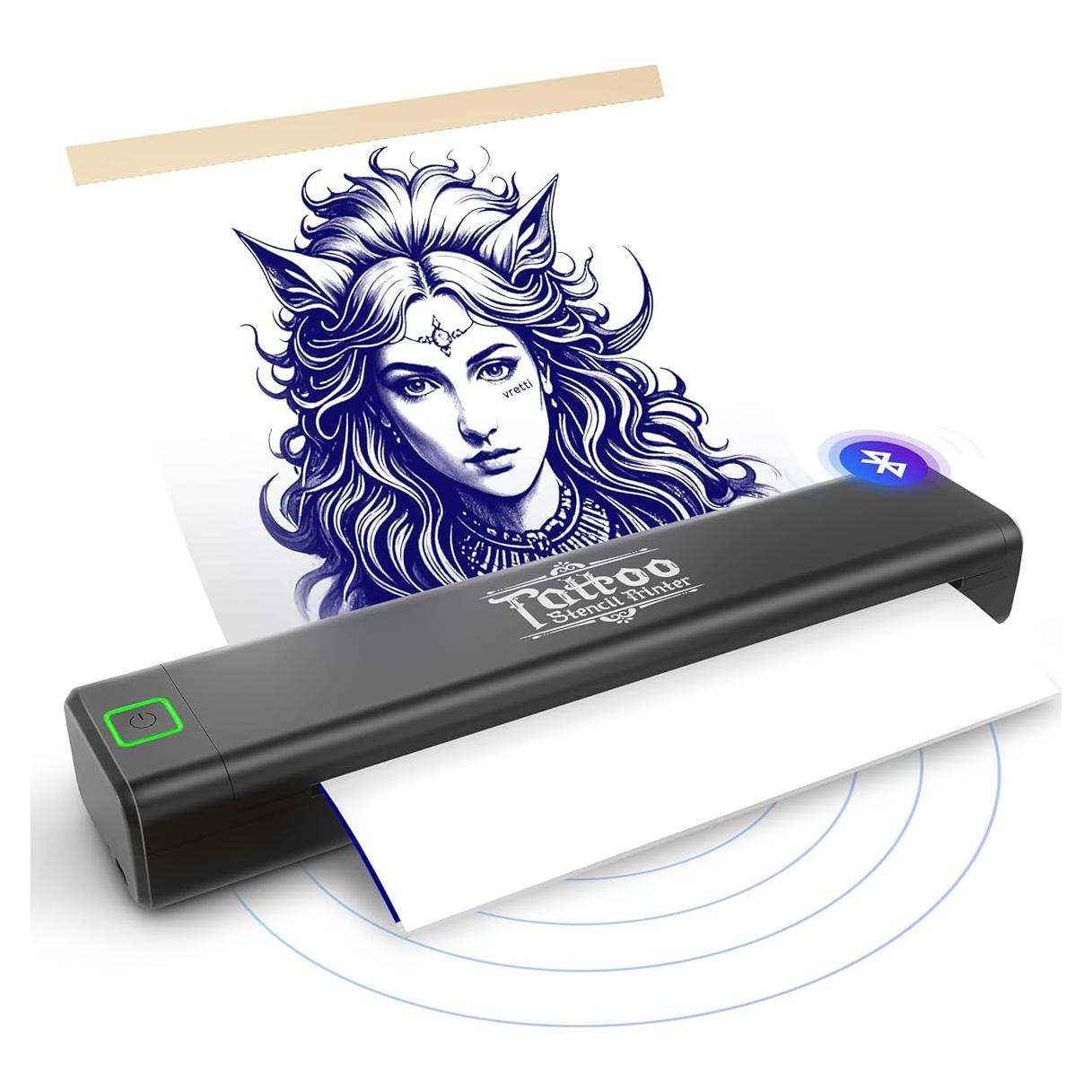 Impresora de Plantillas de Tatuaje Vretti P84 Inalámbrica