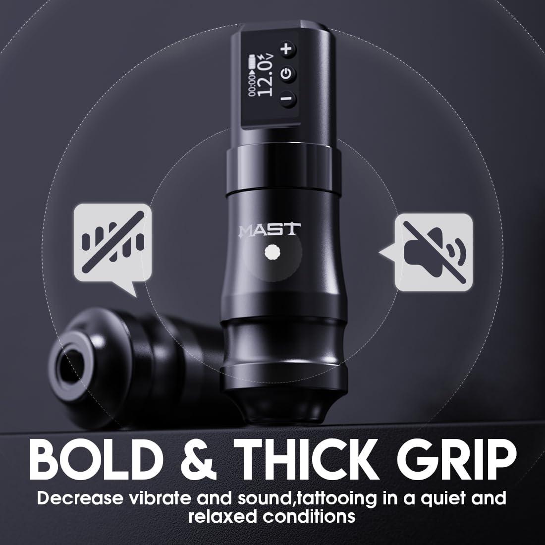 Kit de Tatuaje Mini Mast - Máquina Inalámbrica con 2 Baterías