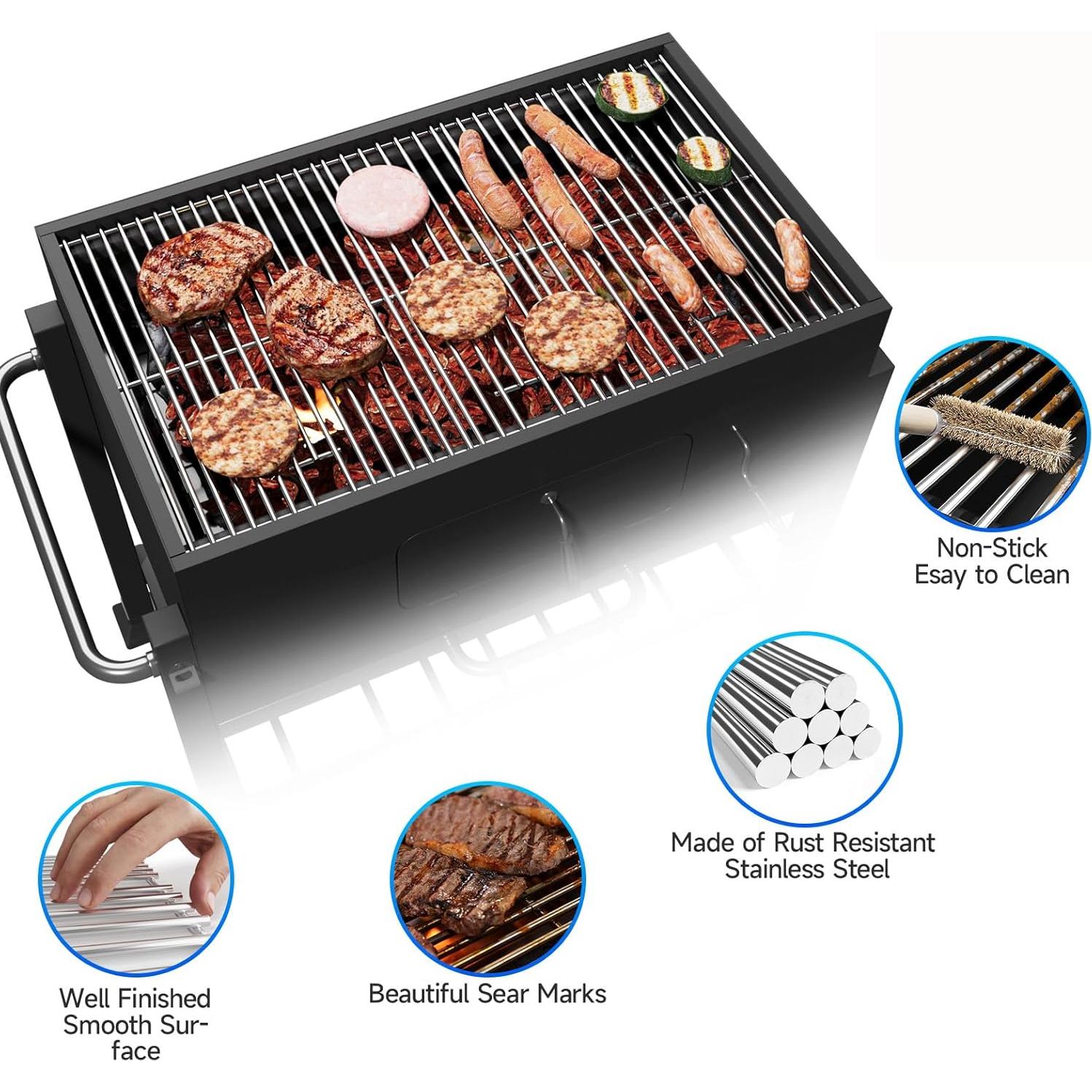 Paquete de 3 rejillas de acero inoxidable Nexgrill 720-0882A