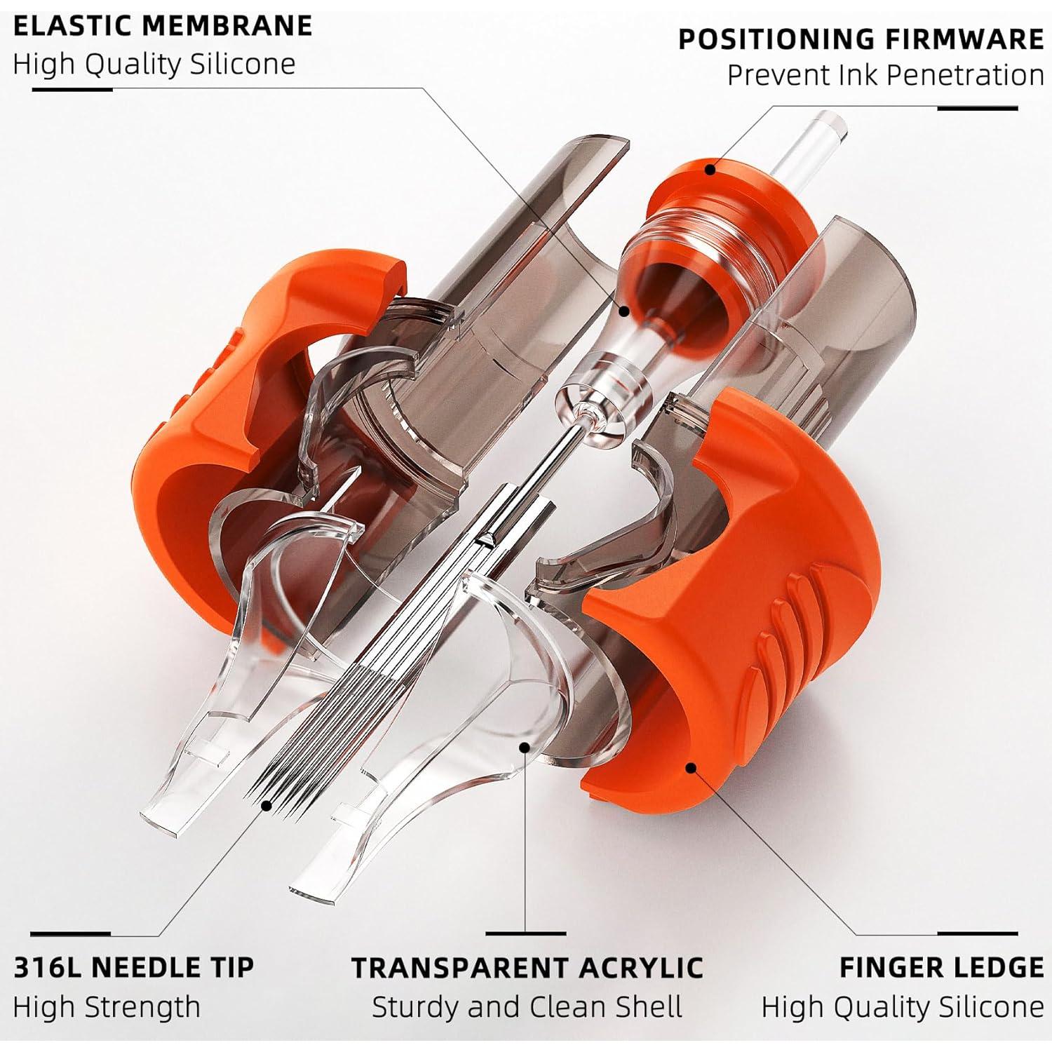 Cartuchos de Agujas de Tatuaje A-minusone 50 Pcs Variados