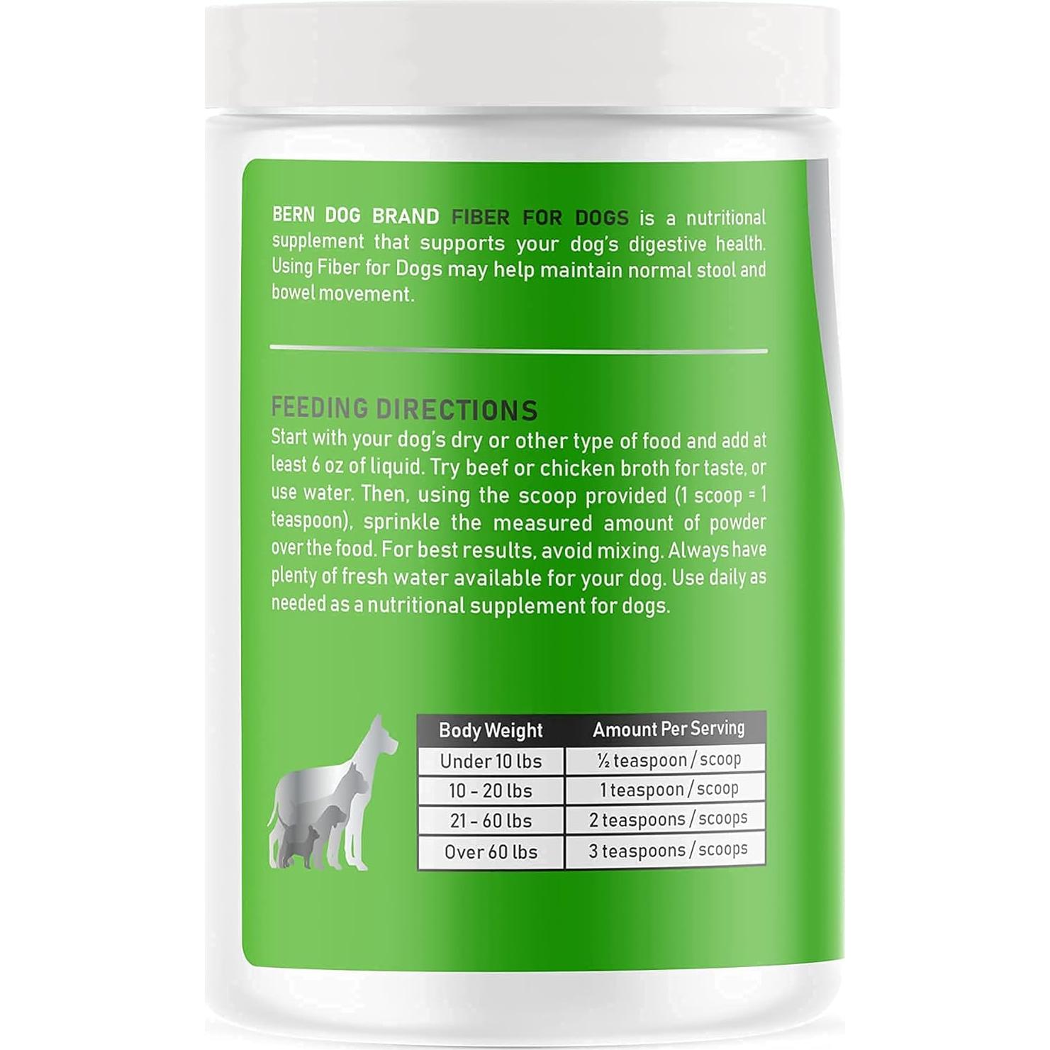Fibra para Perros Bern Dog 340g - Polvo Natural para Digestión