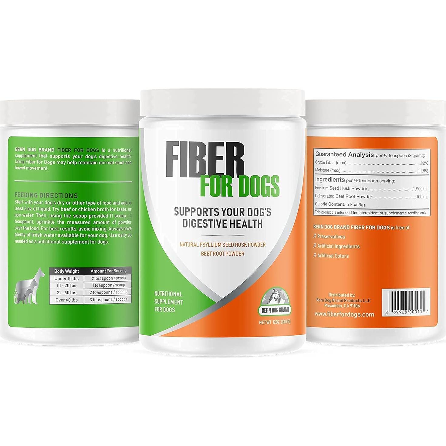 Fibra para Perros Bern Dog 340g - Polvo Natural para Digestión