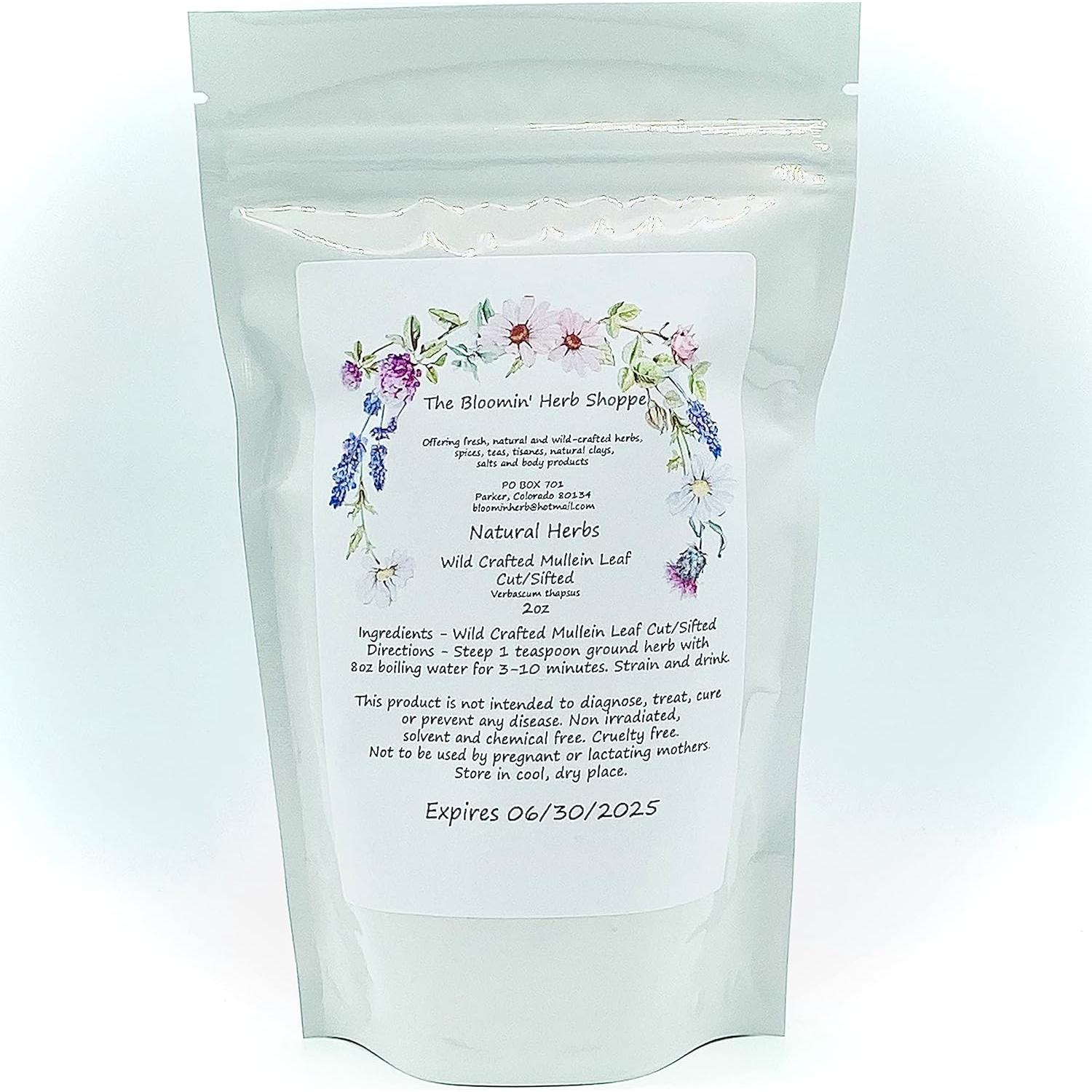 Hoja de Mullein Secada Cortada 56.7g La Tienda de Hierbas