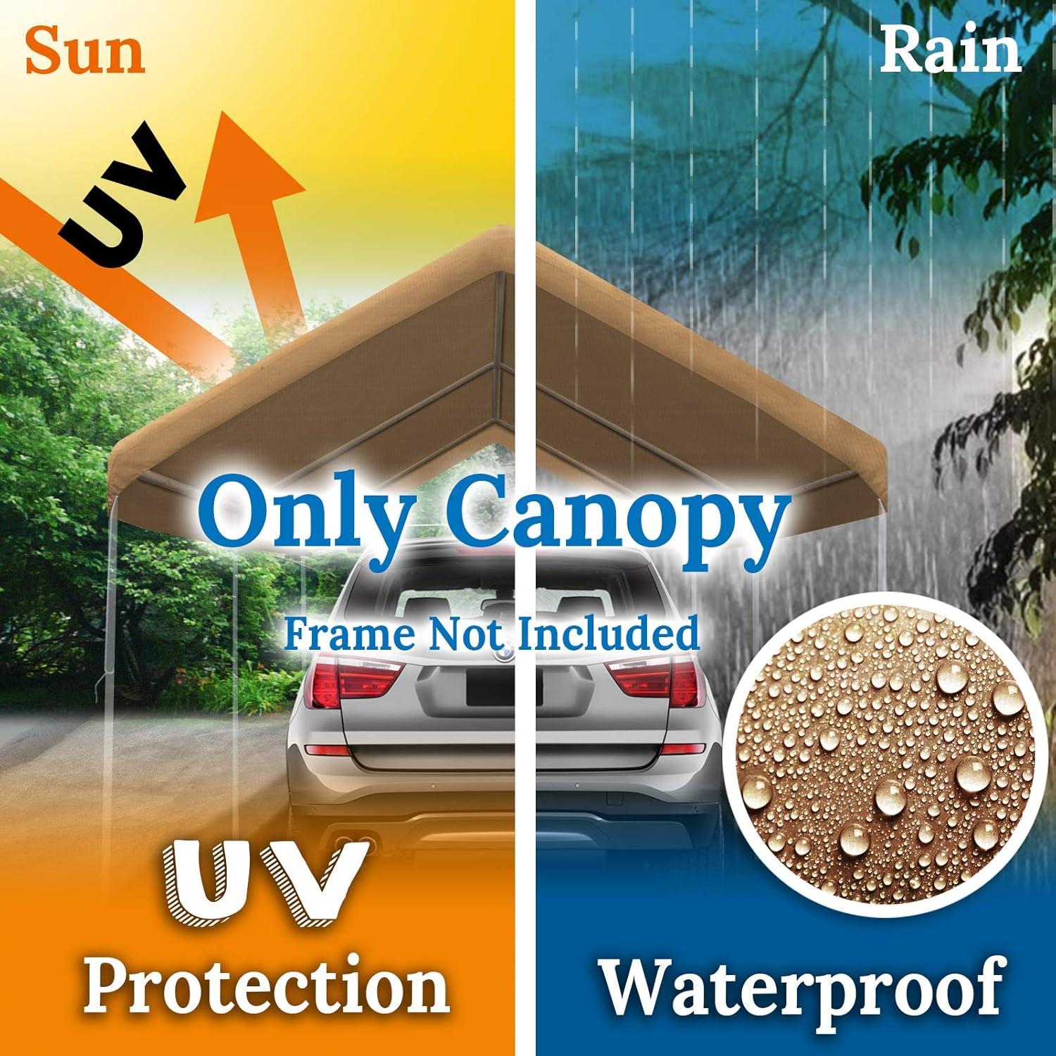 Carpa de Reemplazo BenefitUSA 3.05x6.10m Beige Impermeable