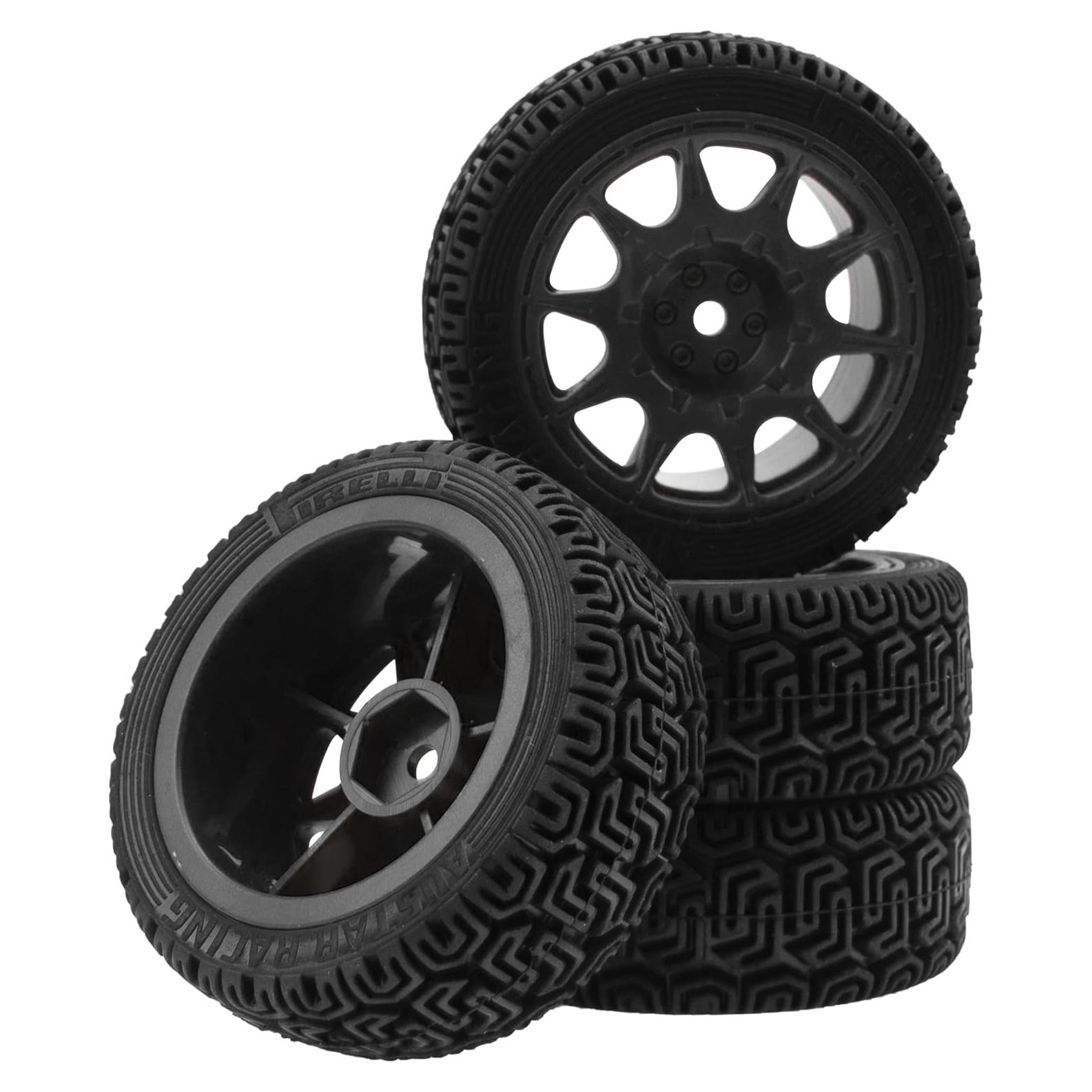 Neumáticos RC On Road 1/10 HIRCQOO 70mm Caucho Negro