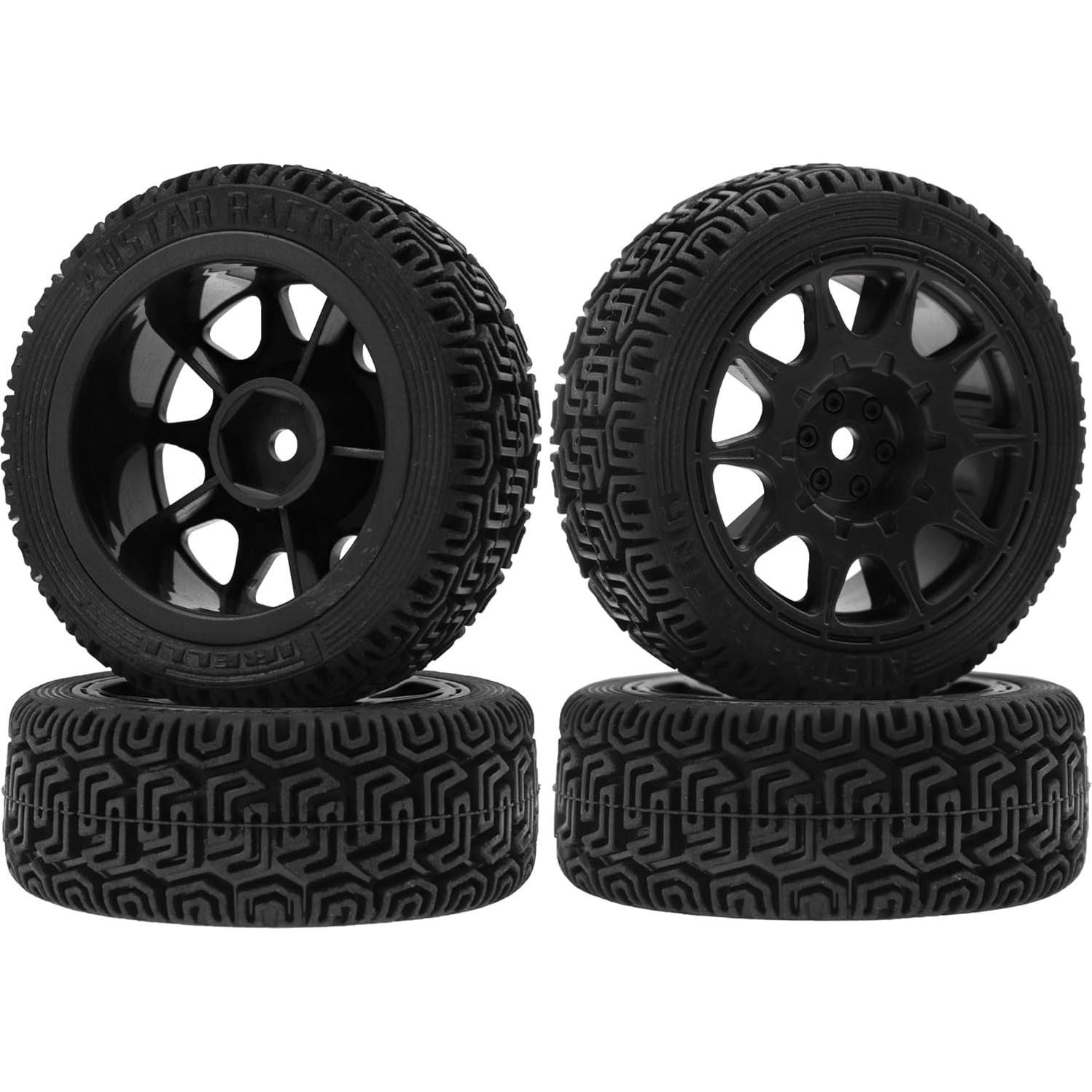 Neumáticos RC On Road 1/10 HIRCQOO 70mm Caucho Negro