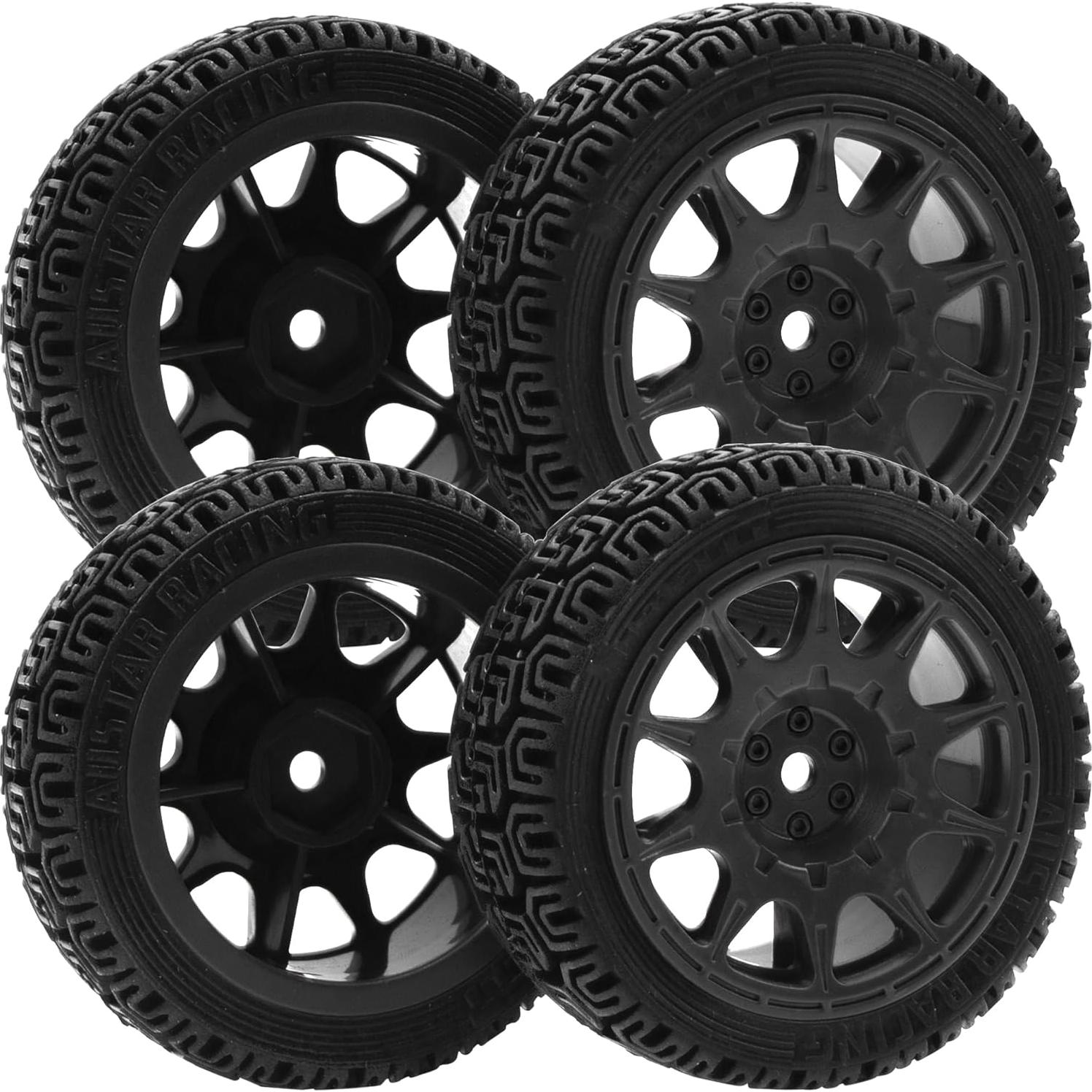 Neumáticos RC On Road 1/10 HIRCQOO 70mm Caucho Negro