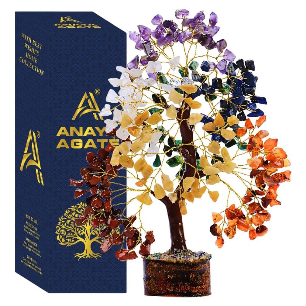 Árbol de Cristal Sanador 7 Chakras ANAYA AGATE 25 cm