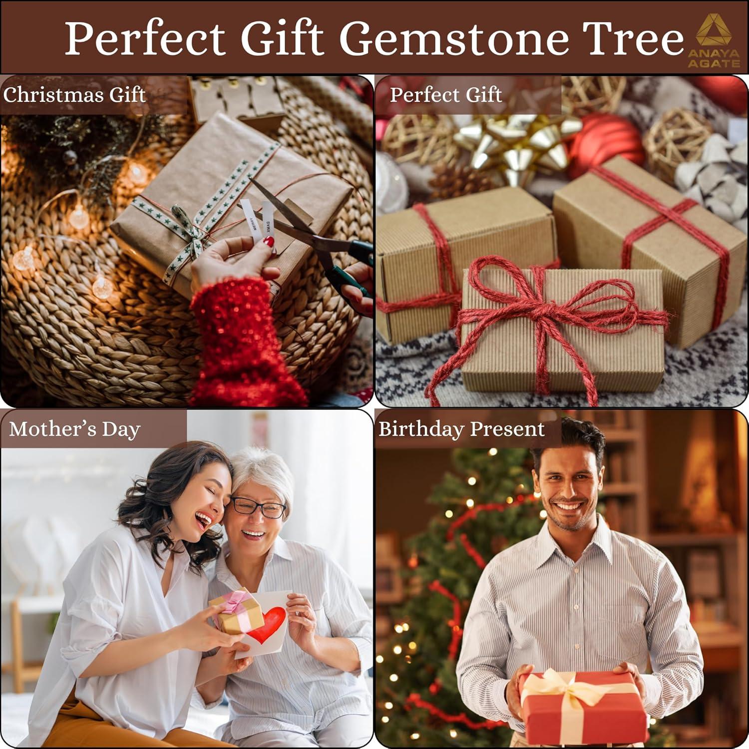 Árbol de Cristal Sanador 7 Chakras ANAYA AGATE 25 cm