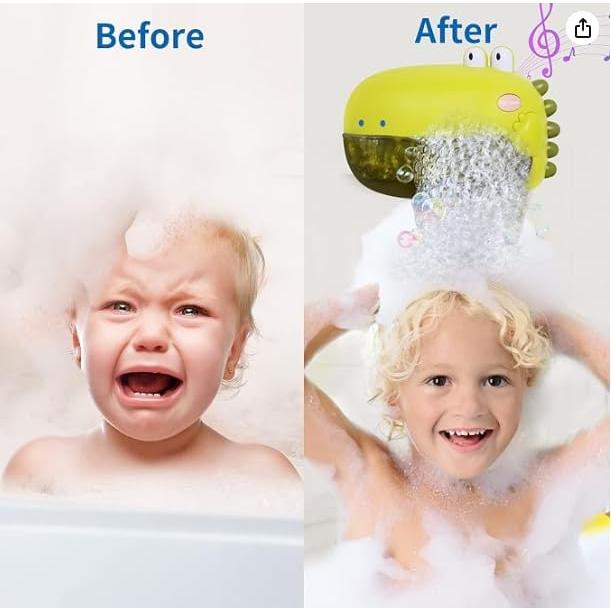 Juguete de Baño Dinosaurio Grechi con Burbujas y Música