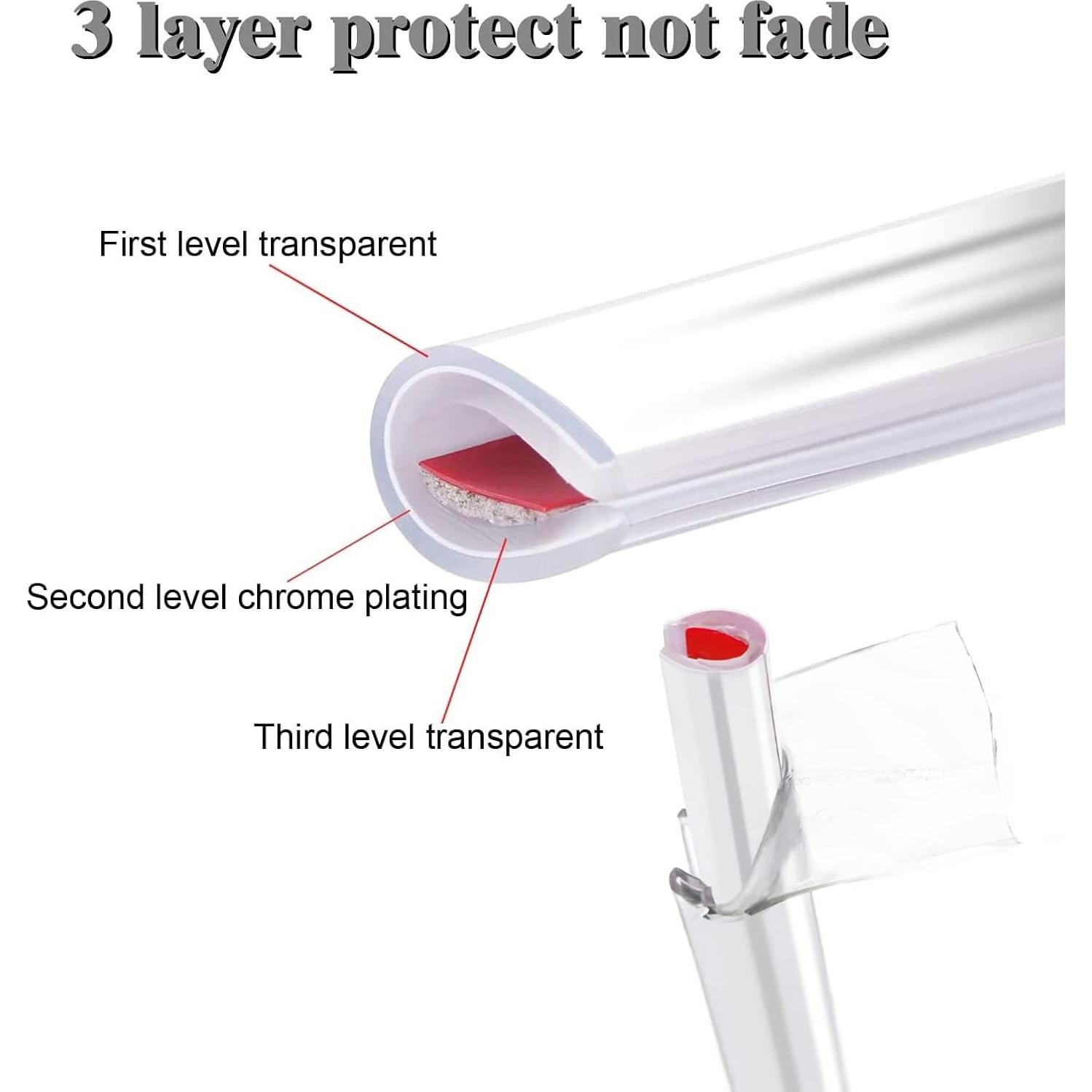 Protector de Bordes de Puerta Universal YIJINSHENG 4.88m Negro