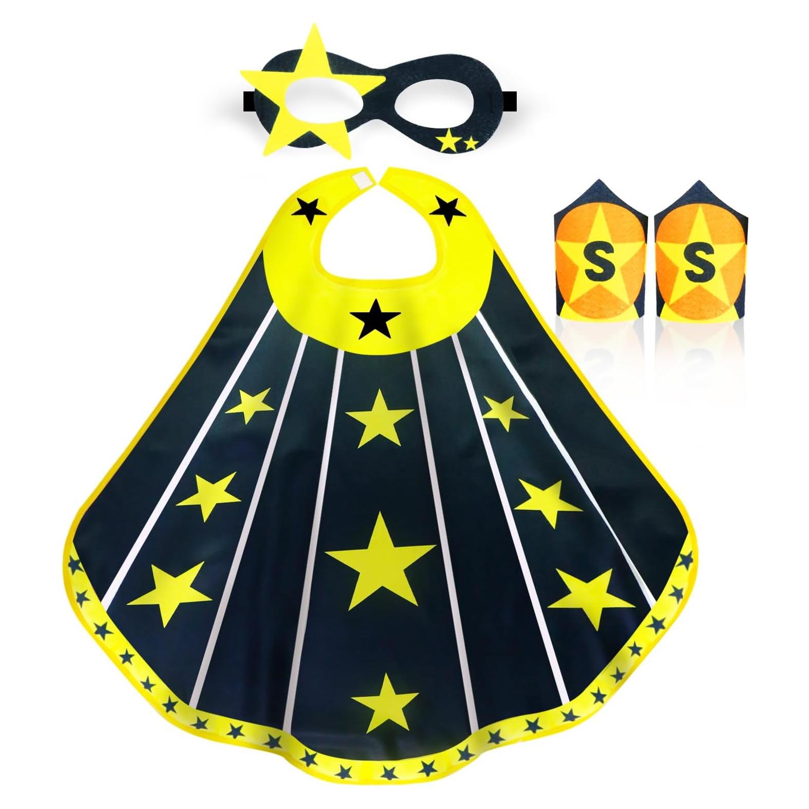 Disfraz de Superhéroe ROLEWIN para Niños - Capa y Máscara