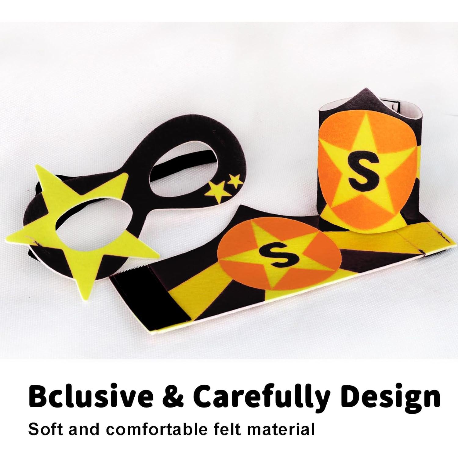 Disfraz de Superhéroe ROLEWIN para Niños - Capa y Máscara