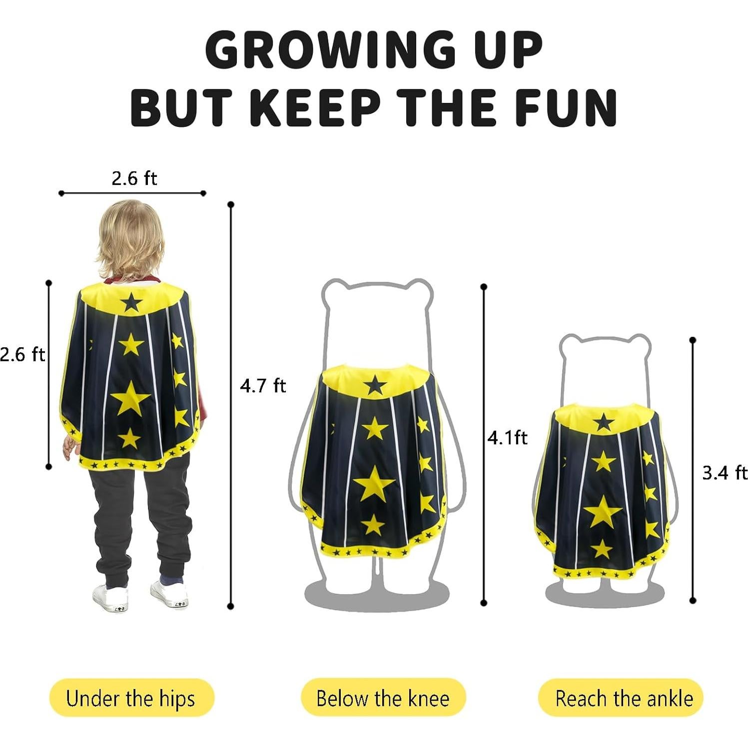 Disfraz de Superhéroe ROLEWIN para Niños - Capa y Máscara