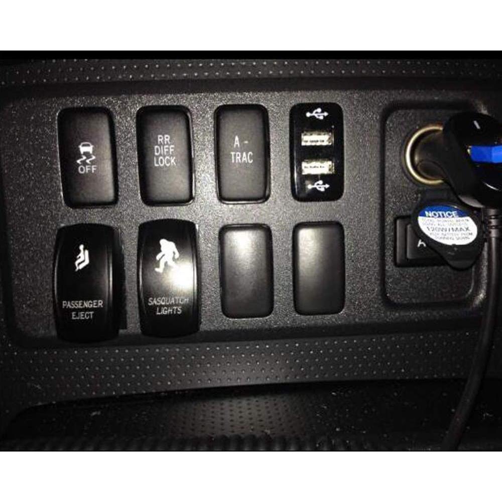 Interruptor Rocker Dasen 3PCS LED Azul para ATV UTV SUV