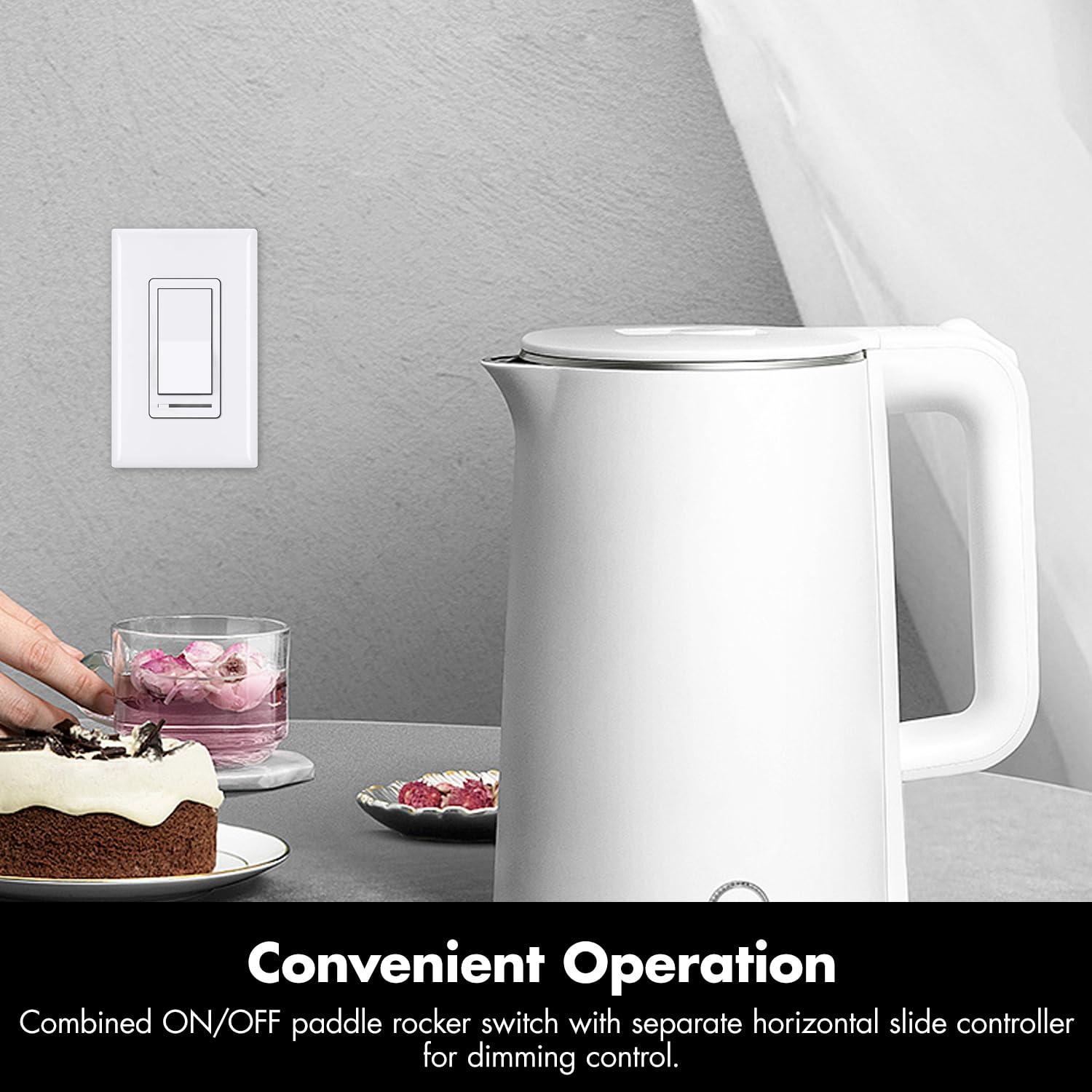 Interruptor Regulador de Luz Micmi 3 Vías 600W LED Incandescente