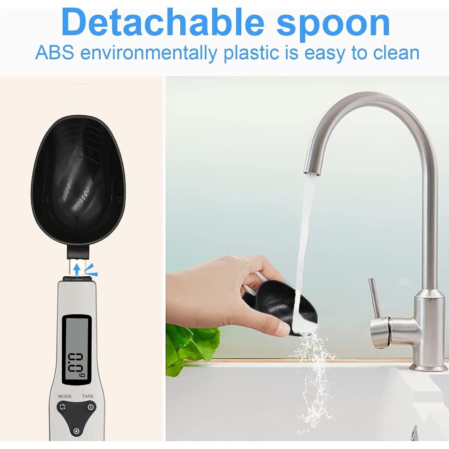 Cuchara de Medir Digital 3T6B 500g LCD Acero Inoxidable