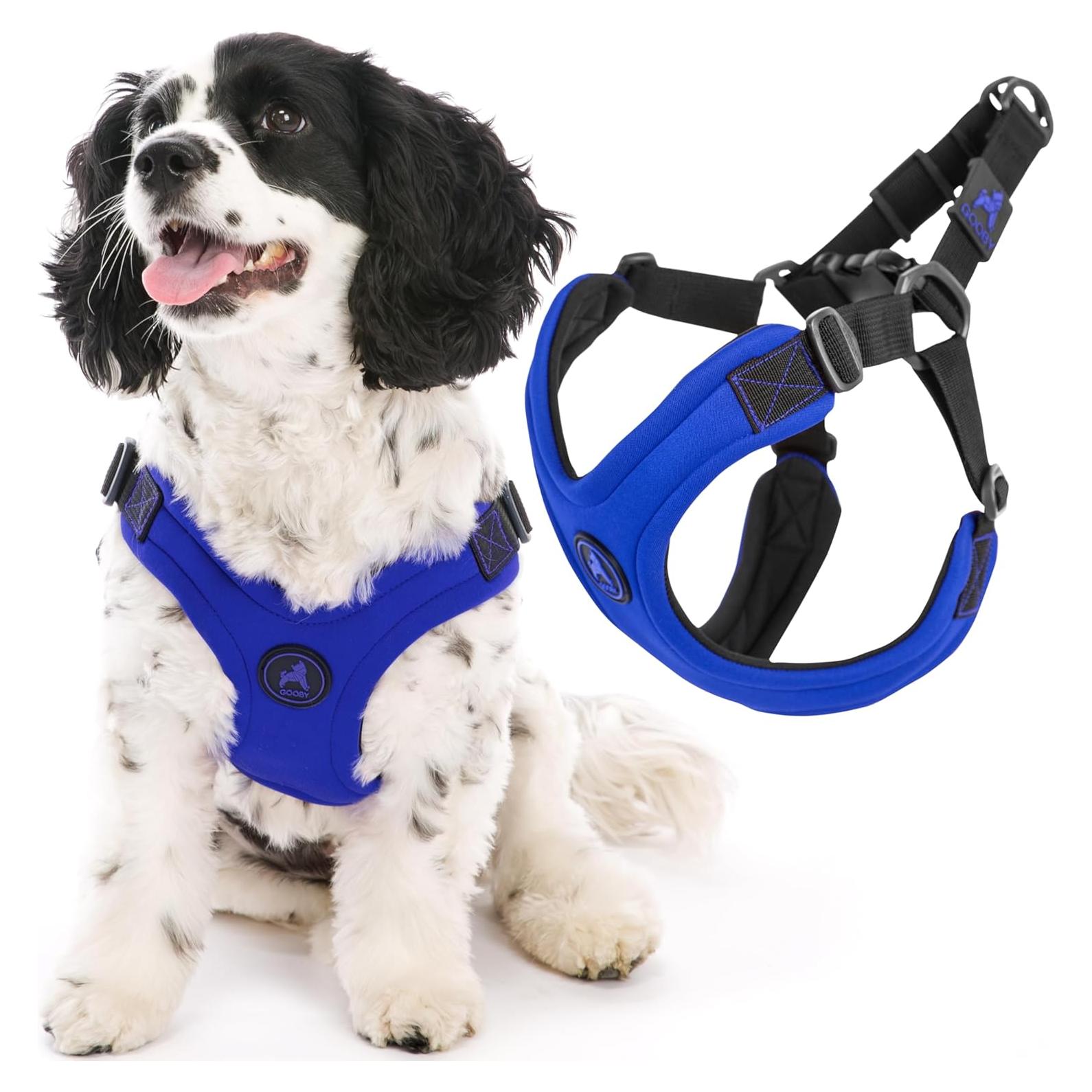 Arnés Deportivo Gooby Escape Free - Azul - Pequeño 15kg