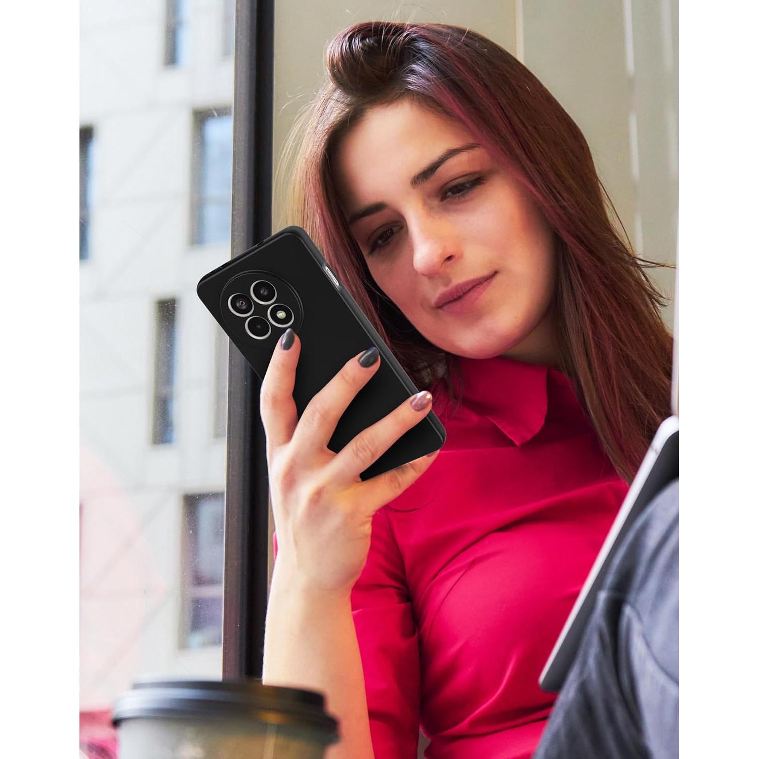 Funda de Silicona Foluu para OnePlus 13R 5G 2025 - Negra