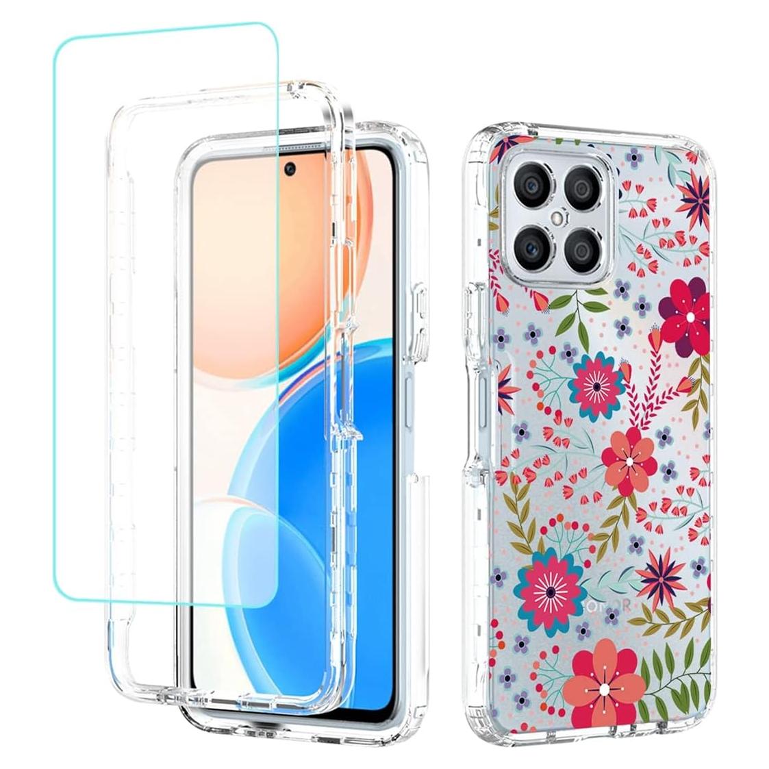 Funda Honor X8 con Protector de Pantalla Vidrio Templado