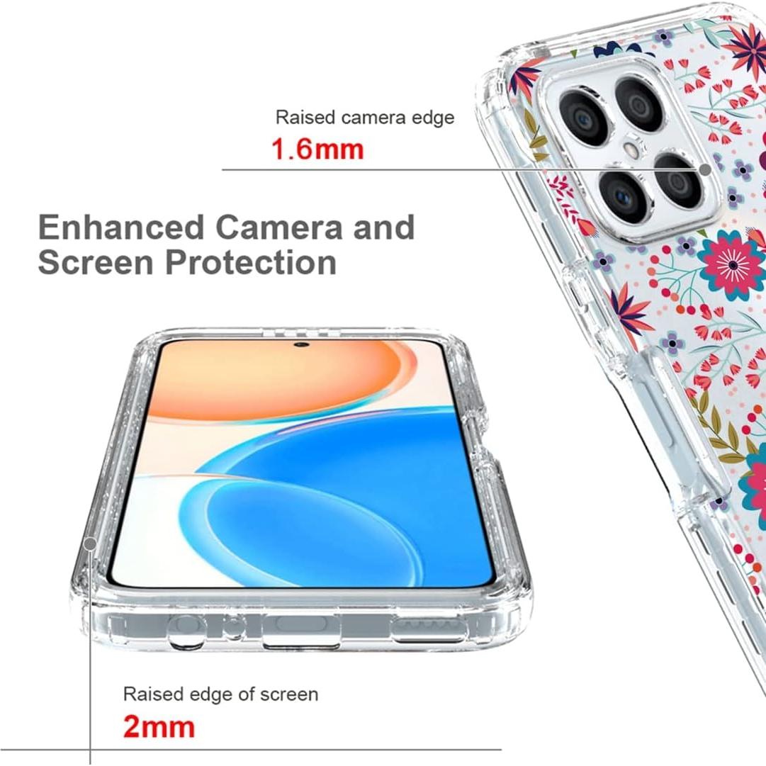 Funda Honor X8 con Protector de Pantalla Vidrio Templado