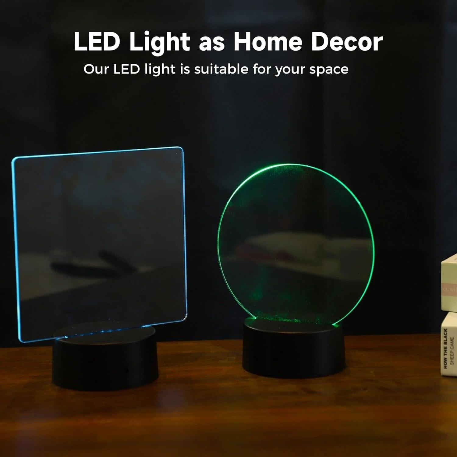 Juego de Luces LED Homaisson 12 Piezas con Acrílico 16 Colores