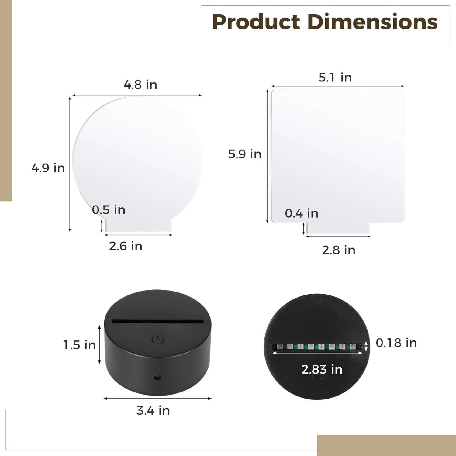 Juego de Luces LED Homaisson 12 Piezas con Acrílico 16 Colores