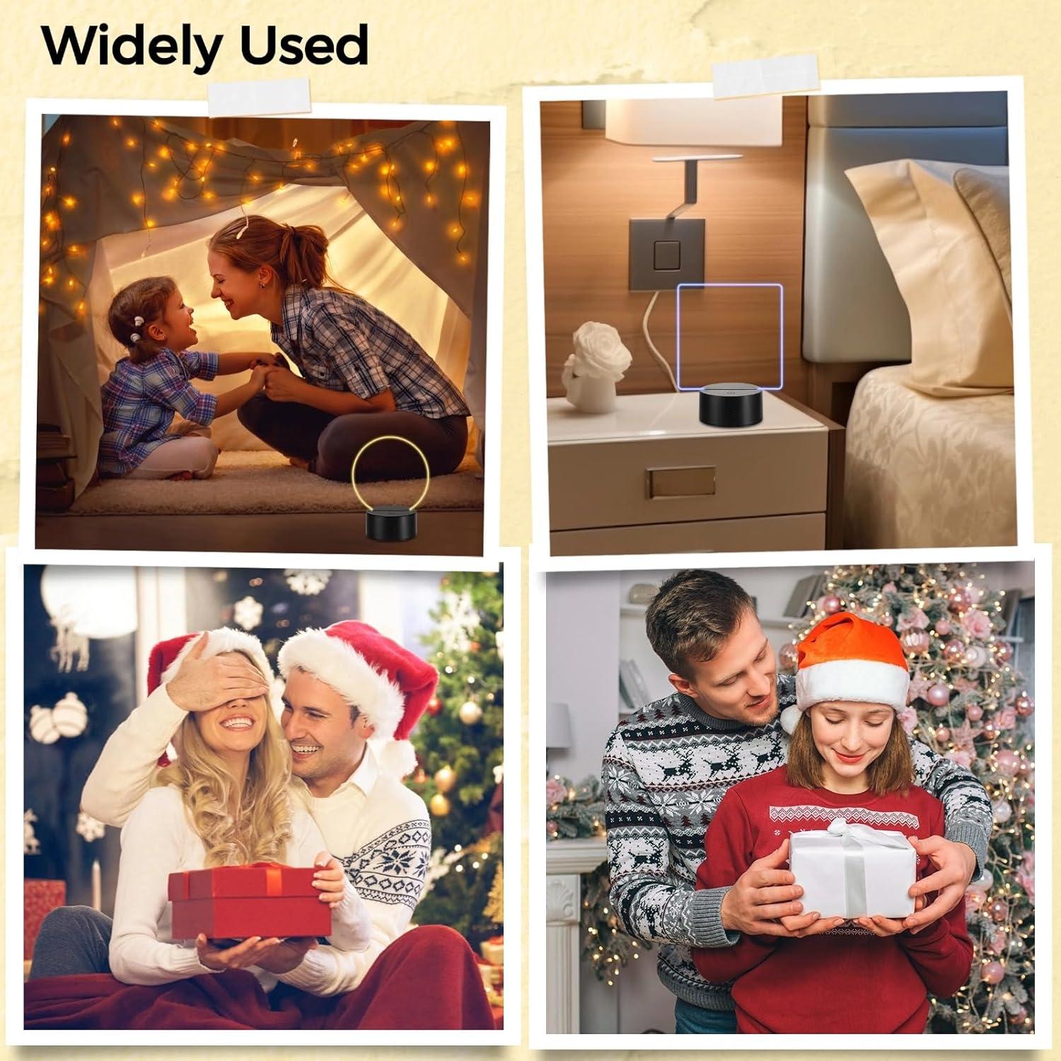 Juego de Luces LED Homaisson 12 Piezas con Acrílico 16 Colores