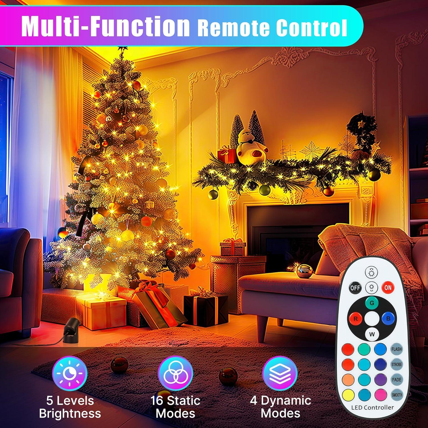 Foco LED RGBW Kandicyar 7W 16 Colores Control Remoto