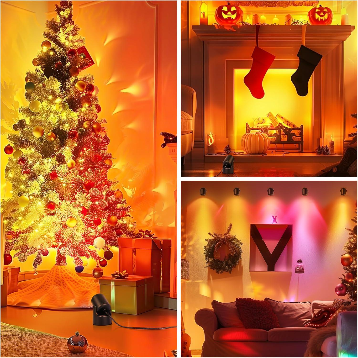 Foco LED RGBW Kandicyar 7W 16 Colores Control Remoto